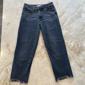 Kohl’s SO black High rise straight jeans